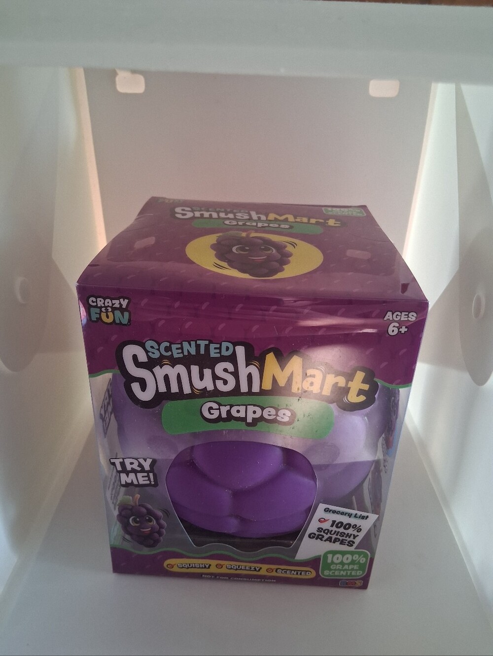Smush Mart GRAPES VIRAL Scented Jumbo Squishy by Crazy Fun New Smushmart Grape